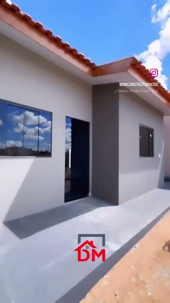 Casa entregue — Fachada finalizada em Comodoro – MT